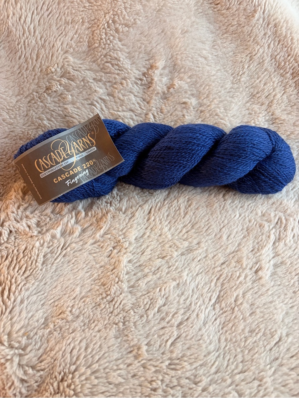Deep Blue Cascade 220 Fingering Yarn